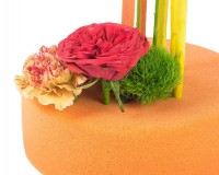 Tangerine « Sandersonia » cake dummy