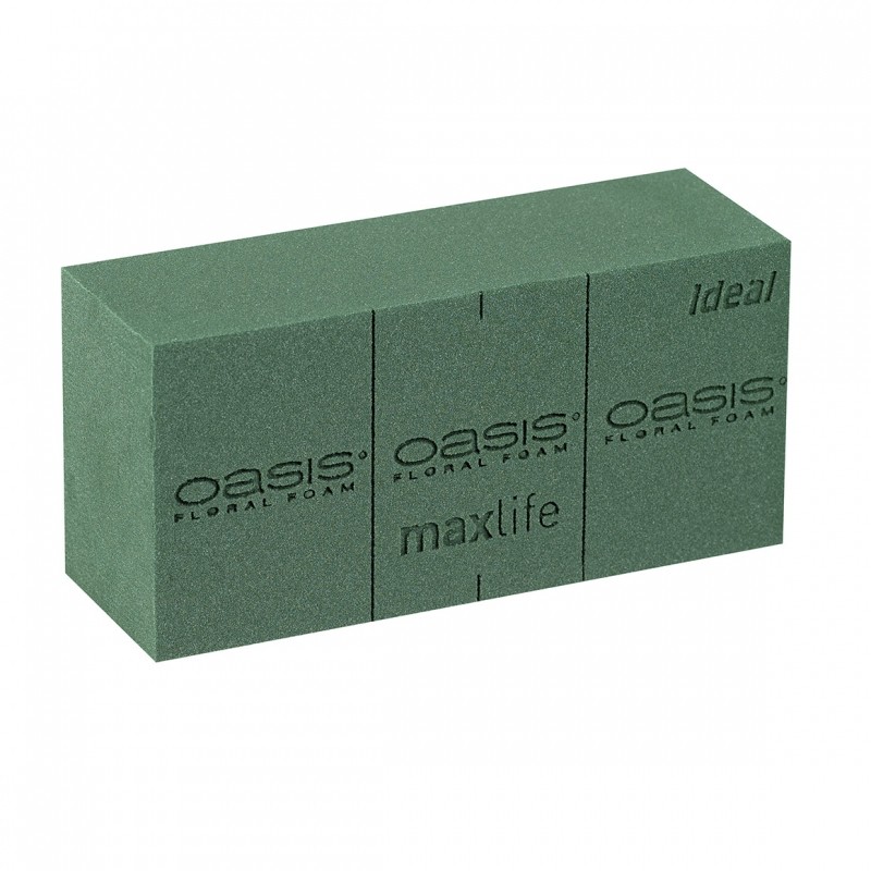 Oasis Ideal Maxlife de mousse florale humide brique ou bloquer Qté 4 